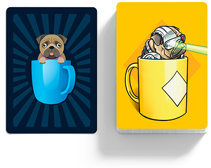 Robo pug - Mug card